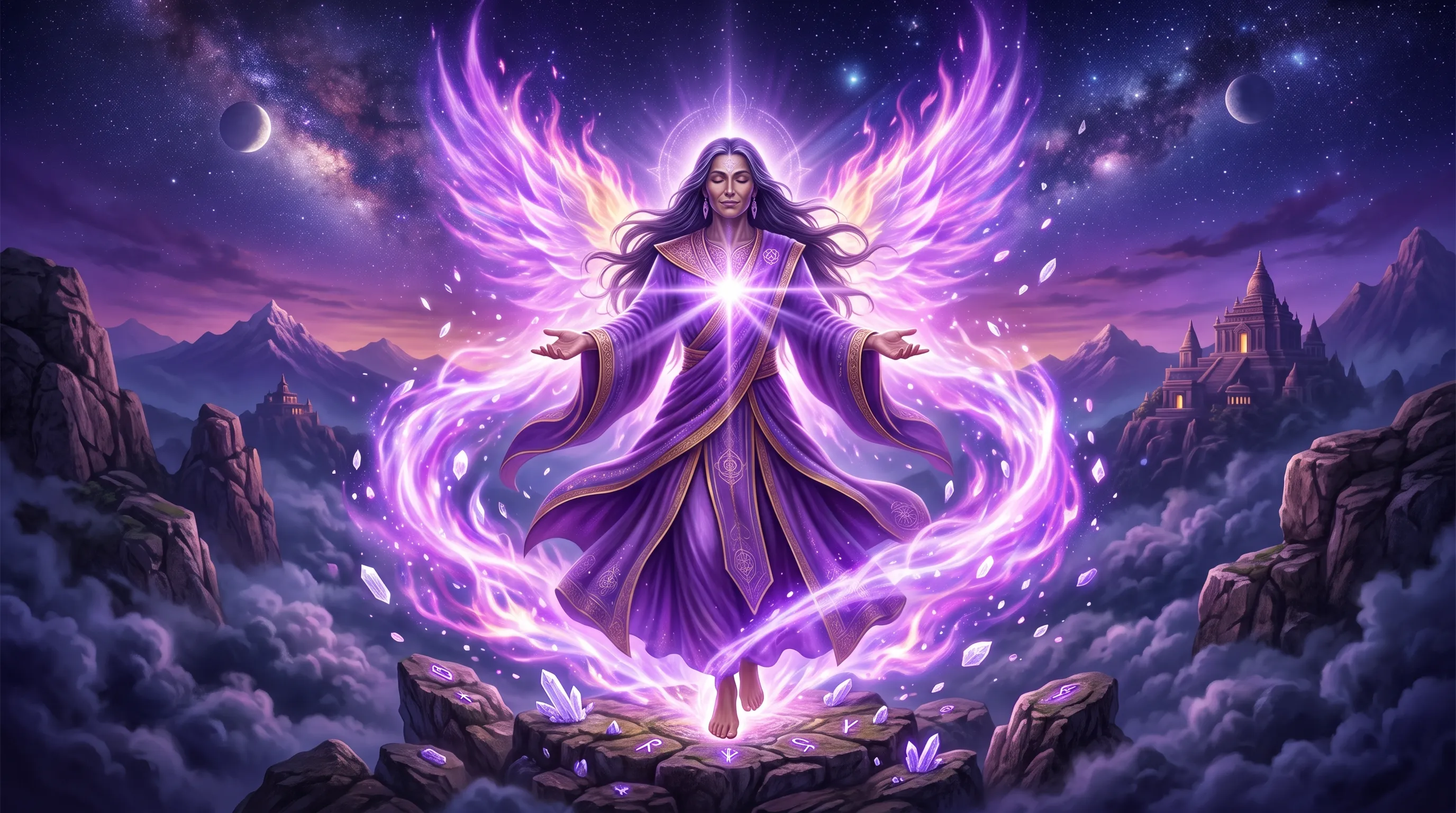 EU SOU um Ser de Fogo Violeta: o Decreto que Transmuta Sombra em Luz