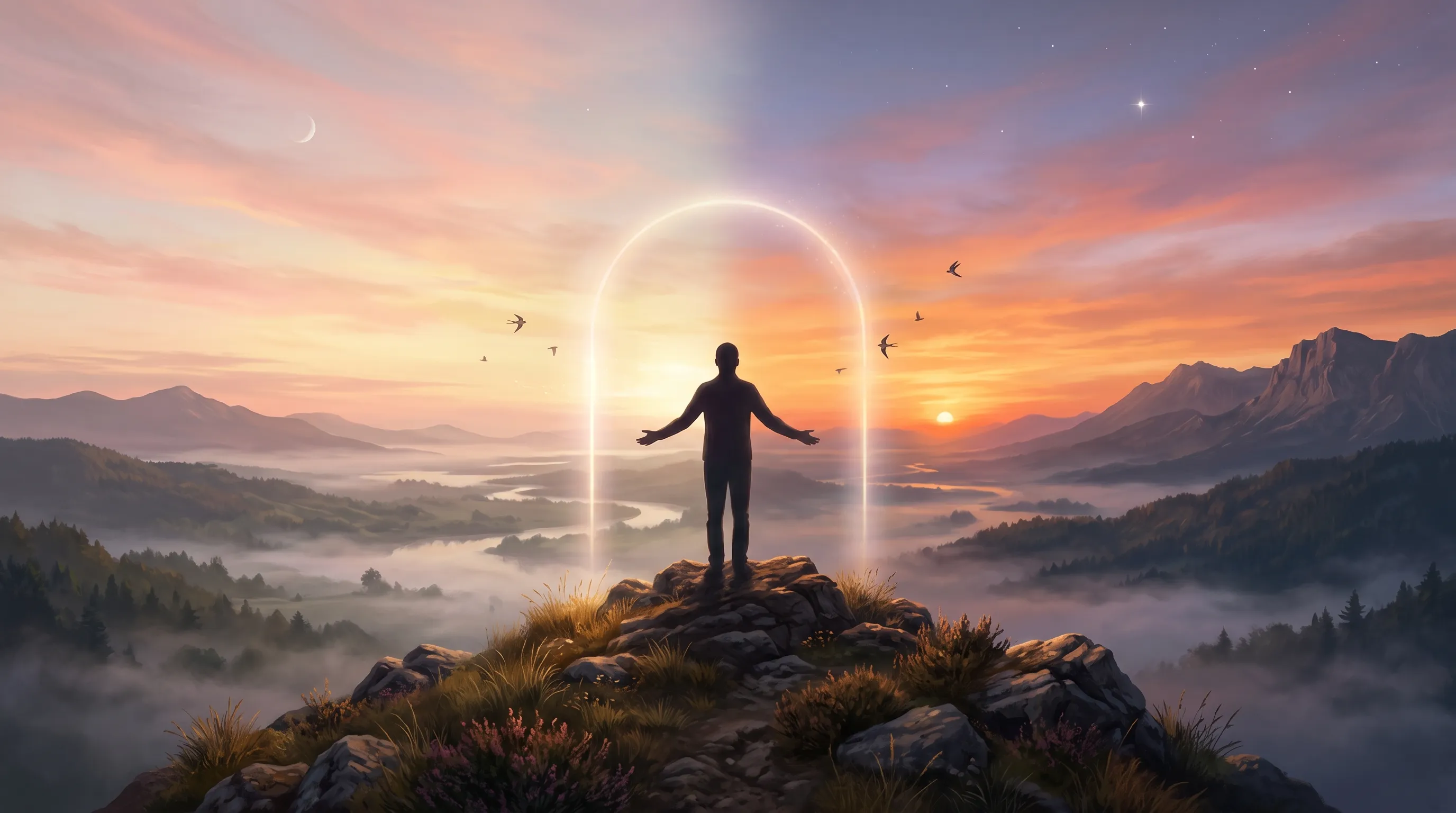 O Poder do Limiar: Por Que o Amanhecer e o Entardecer São Portais de Cura