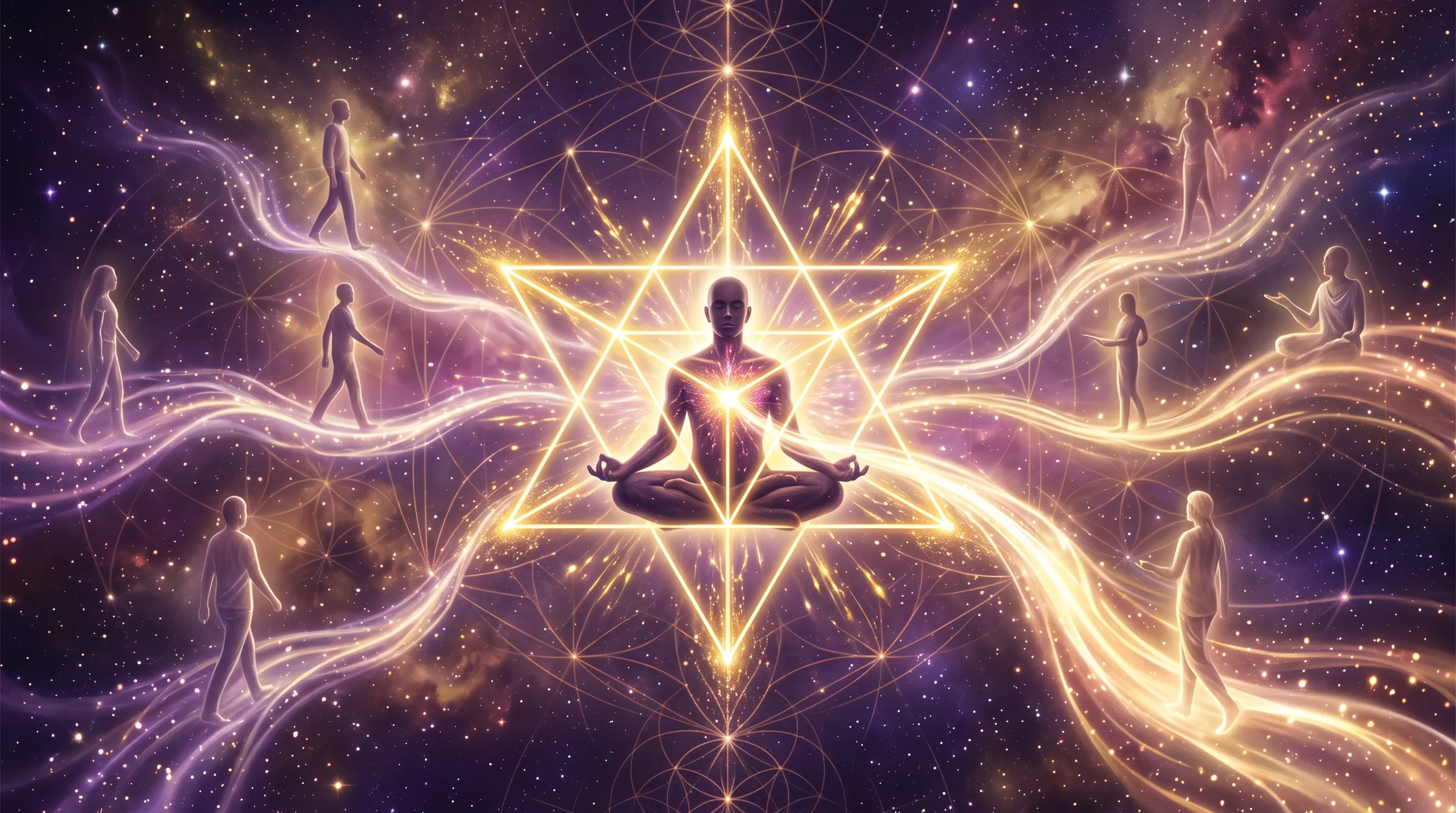 Manifestação Quântica e Quantum Jumping: Saltos de Linha do Tempo Pela Merkaba e a Consciência Cósmica